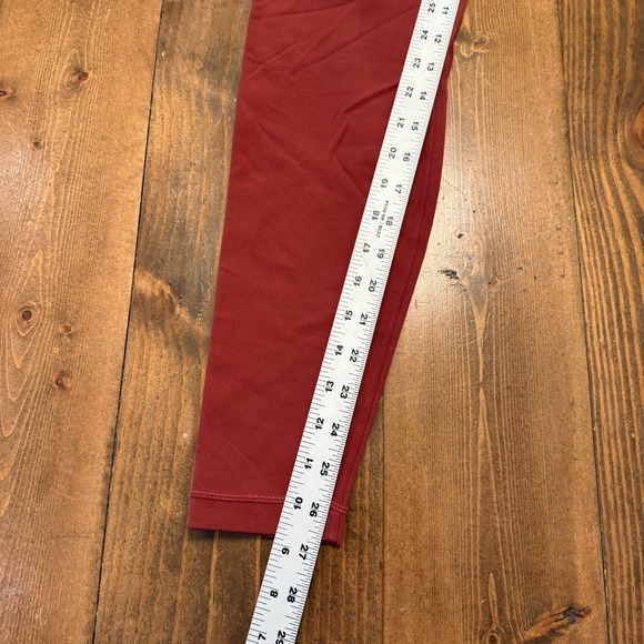 Lululemon Align Leggings Size 10 High Rise Full Length Red 27" Ins W5BOBS - Picture 2 of 7